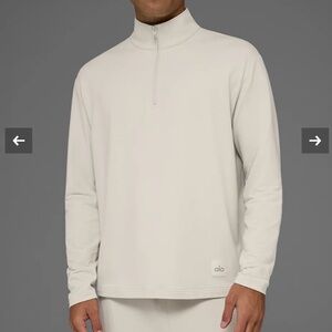 Alo Men’s Double Take Long Sleeve 1/4 Zip Size Medium NWT